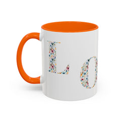Floral Love Accent Coffee Mug