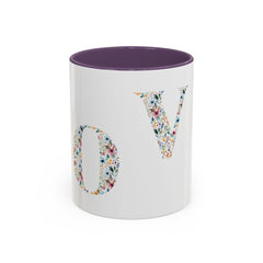 Floral Love Accent Coffee Mug