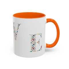 Floral Love Accent Coffee Mug