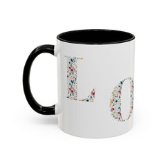 Floral Love Accent Coffee Mug