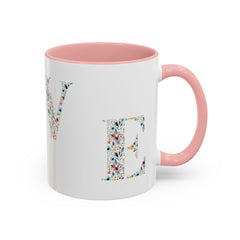 Floral Love Accent Coffee Mug