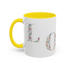 Floral Love Accent Coffee Mug