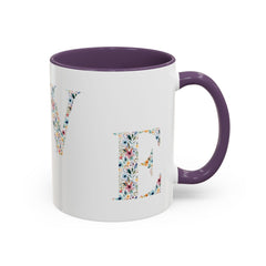 Floral Love Accent Coffee Mug