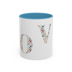 Floral Love Accent Coffee Mug
