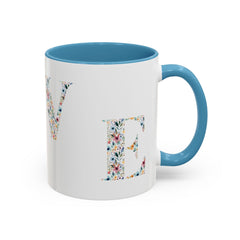 Floral Love Accent Coffee Mug