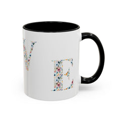 Floral Love Accent Coffee Mug