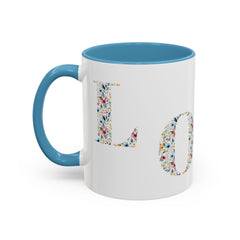 Floral Love Accent Coffee Mug