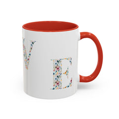 Floral Love Accent Coffee Mug