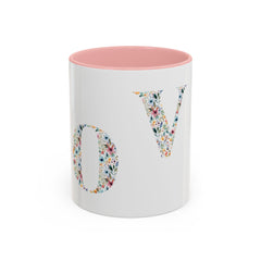 Floral Love Accent Coffee Mug