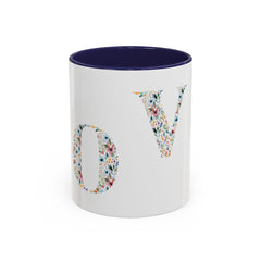 Floral Love Accent Coffee Mug
