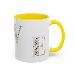 Floral Love Accent Coffee Mug
