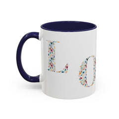 Floral Love Accent Coffee Mug