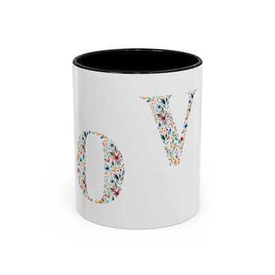 Floral Love Accent Coffee Mug